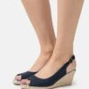 Anna Field Sandali Con ZeppaDark Blue Donna Scarpe Piatte AN611B0EM-K12